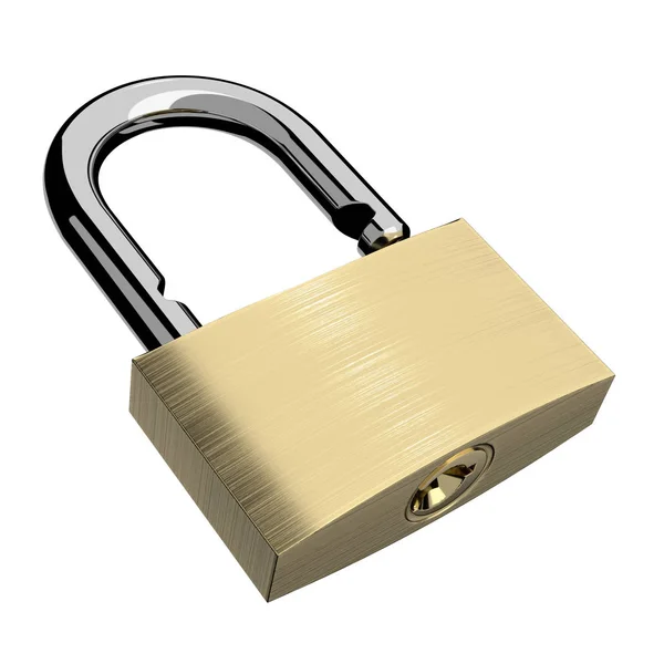 Open lock isolated — Stock Photo, Image