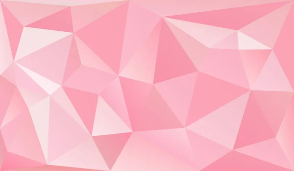 低ポリ ロマンチックなピンクの背景 — ストックベクタ