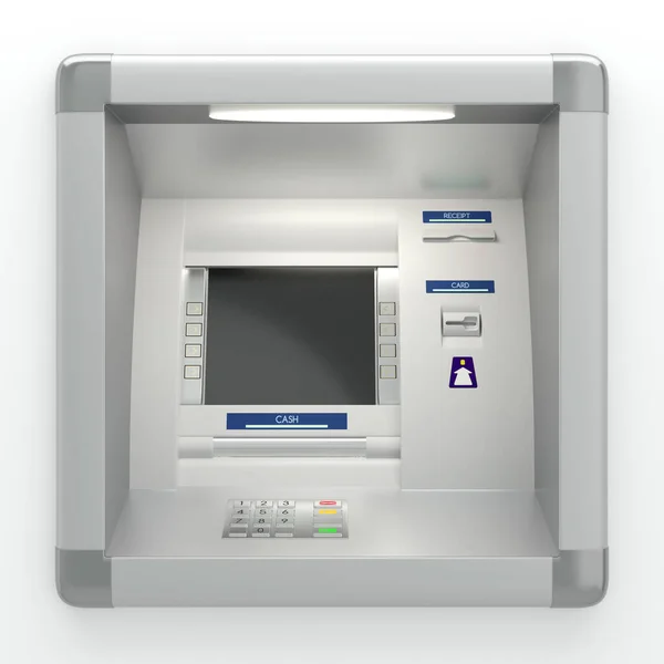 ATM-machine op muur — Stockfoto