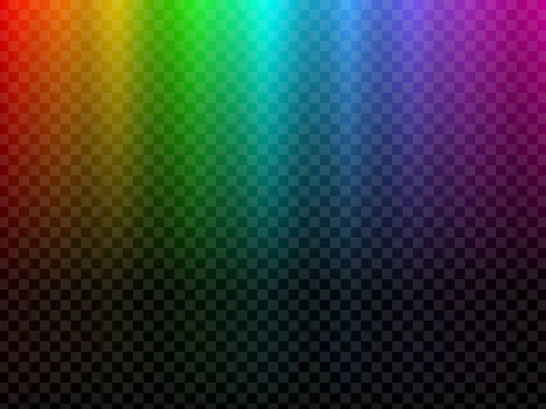 虹の輝く光。北極光効果 — ストックベクタ