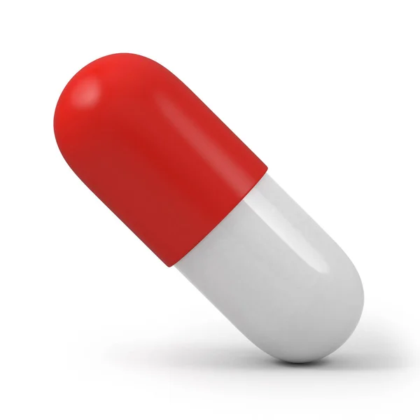 White and red pill — Stock Photo, Image