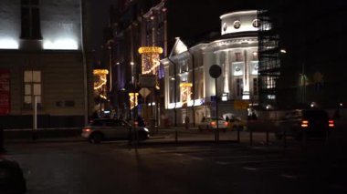 Moskova şehri Rusya sokak mimarisi