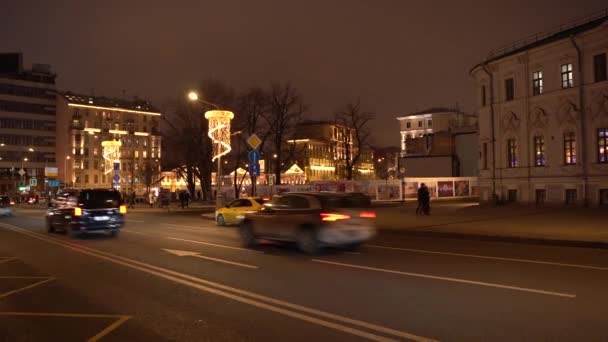 莫斯科俄罗斯街道建筑 免版税图库视频片段