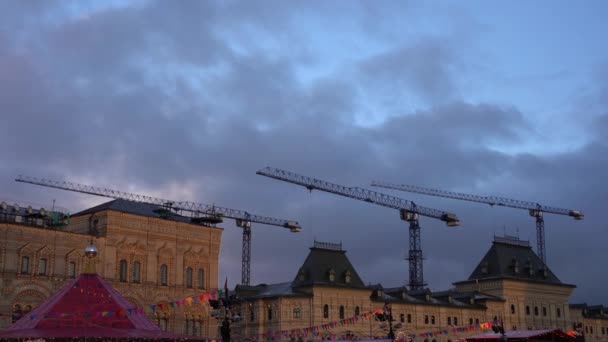 Stad Moskva Ryssland Gata Arkitektur — Stockvideo