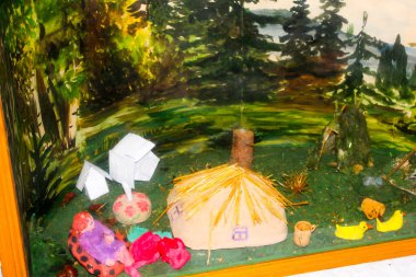 Eski nesneler müzesi. Eski ustaların eserleri.