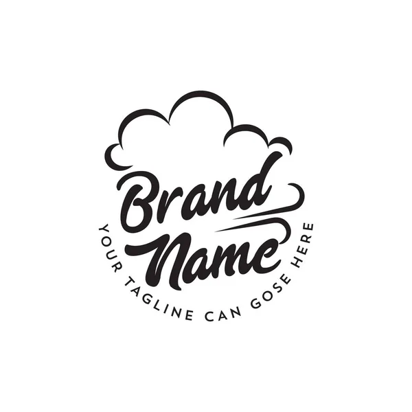 Elegant Logo Design Concept with Cloud Icon — Stock Photo, Image