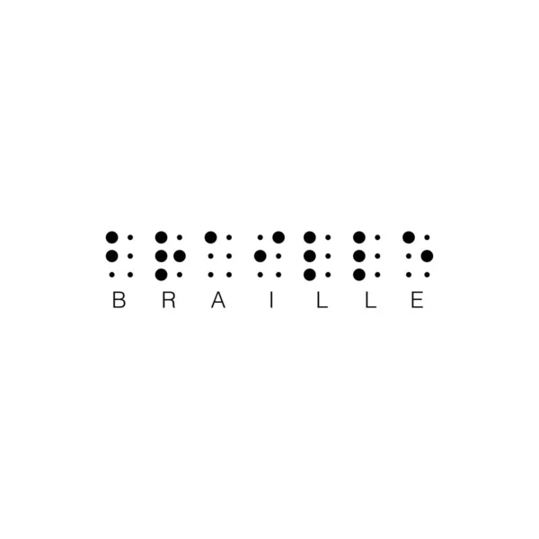 Conception pour la célébration annuelle de la Journée mondiale du braille — Image vectorielle