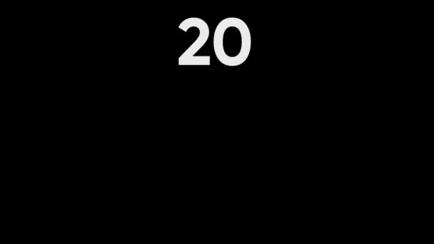 Zarif Sade Yeni Yıl 2020 Giriş Hareketli Video — Stok video