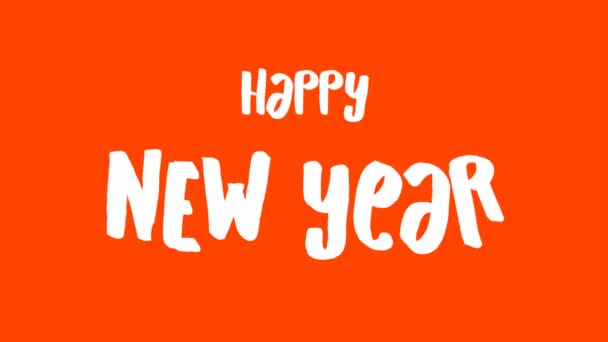 Elegante Semplice Felice Anno Nuovo 2020 Intro Motion Graphic Video — Video Stock