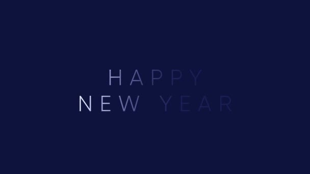 Happy New Year 2020 Motion Graphic — ストック動画