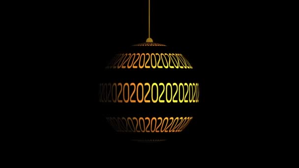 Elegant and simple happy new year 2020 intro, motion graphic video 4K — Stock Footage Elegant Simple Happy New Year 2020 Intro Motion Graphic Video Stock Video