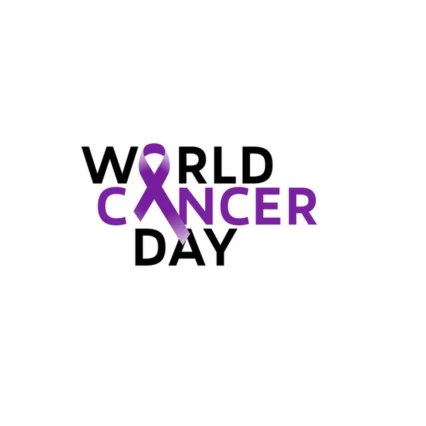 Journée mondiale contre le cancer, 4 février — Image vectorielle