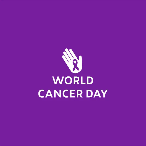 Journée mondiale contre le cancer, 4 février — Image vectorielle