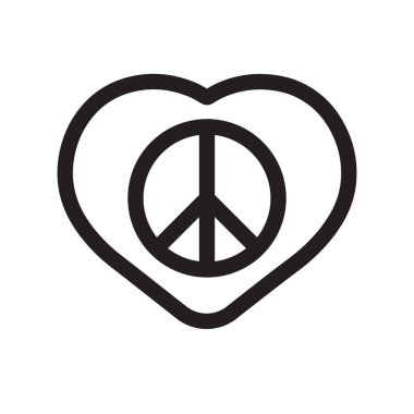 Barış, Aşk, vektör tasarım elementi.