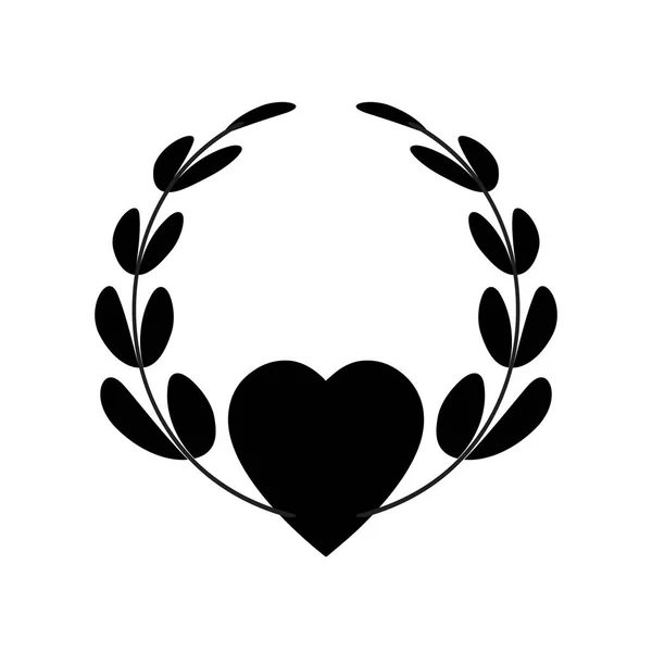 Concepto de San Valentín. Amor. Texto con corazón . — Vector de stock