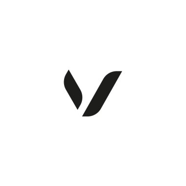 Logo design with abstract V letter,