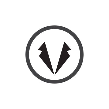 Blazer Simgesi Vektör illüstrasyonlu Logo Tasarımı