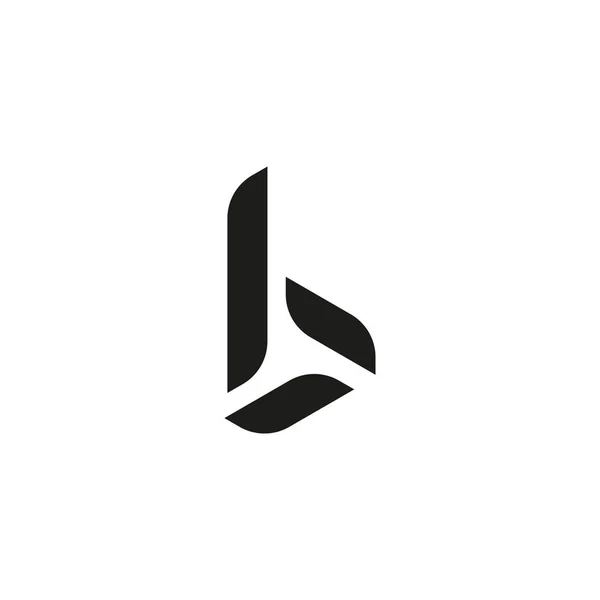 Projekt logo z abstrakcyjną literą b — Wektor stockowy