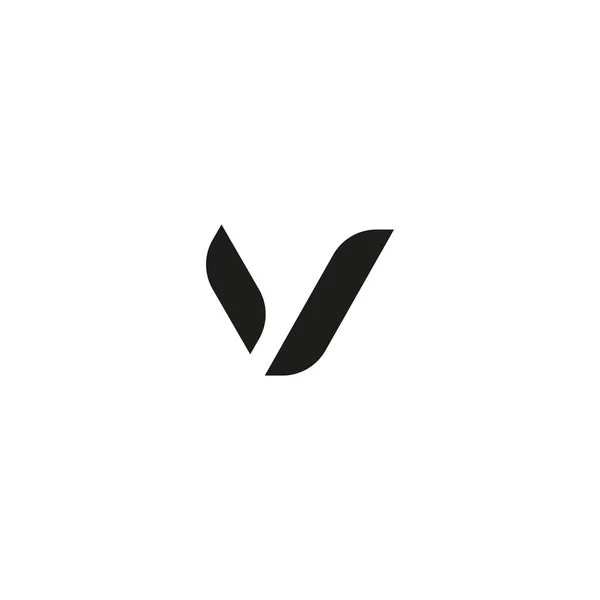 Logo design with abstract V letter, — Stock vektor