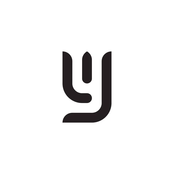 Diseño elegante del logotipo con el icono de la letra L, I e Y, logotipo del vector — Vector de stock