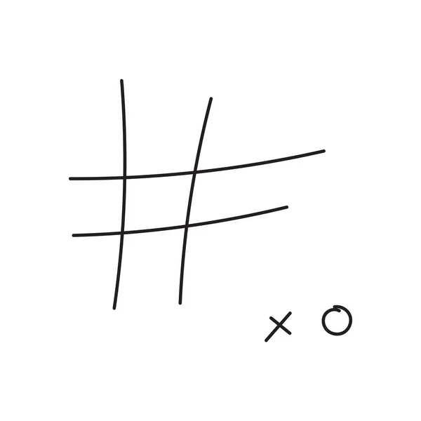 Tic Tac Toe juego — Archivo Imágenes Vectoriales