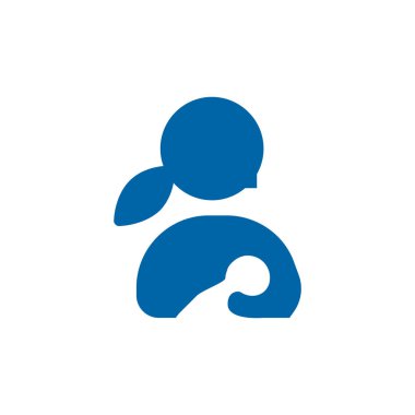 Anne bebeğe öğretiyor.