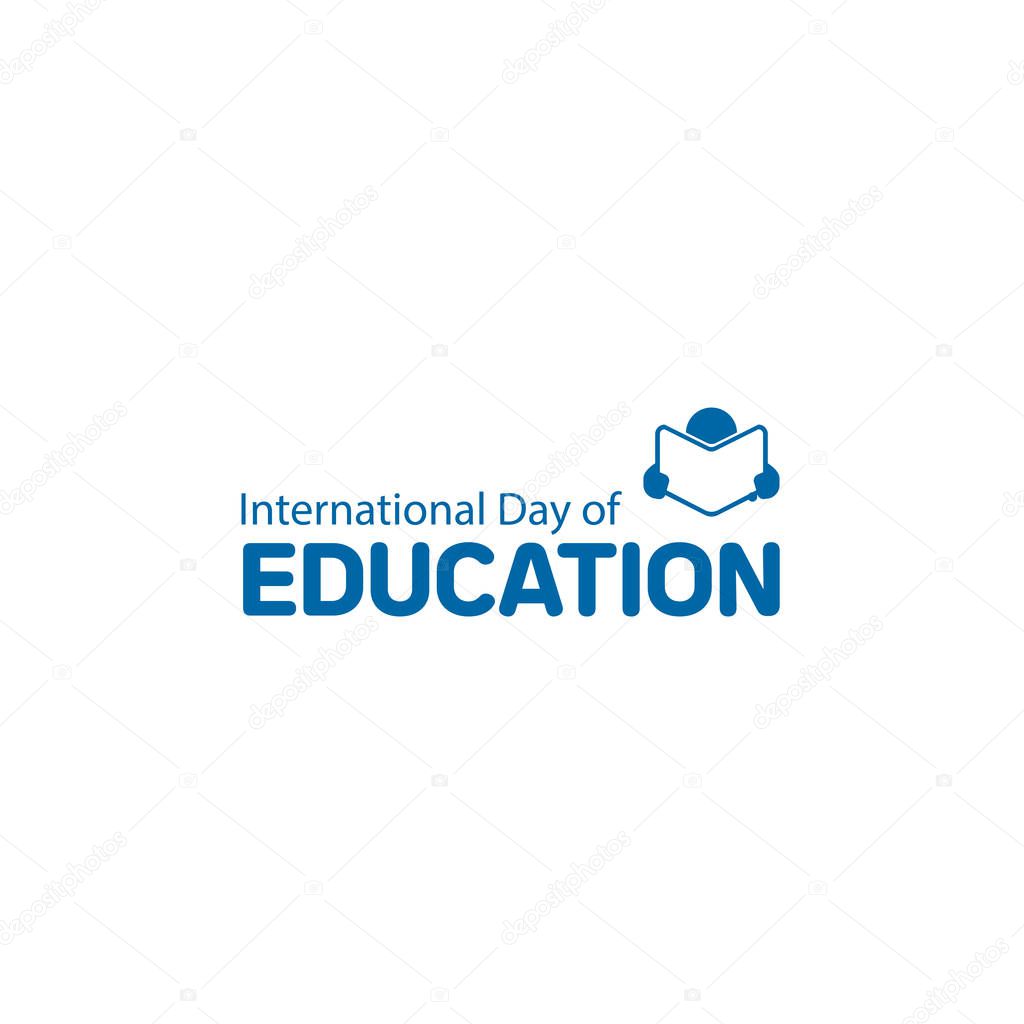 International Day of Education Celebration Vector Template Design Illustration.