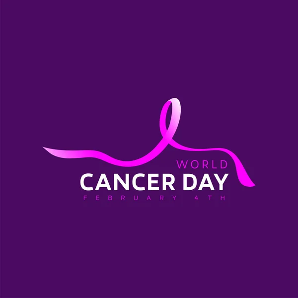 Journée mondiale du cancer — Image vectorielle