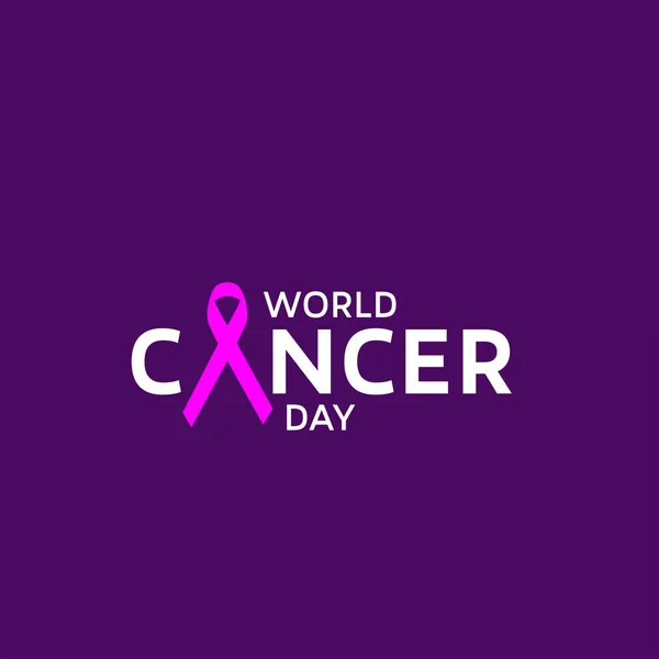 Journée mondiale du cancer — Image vectorielle