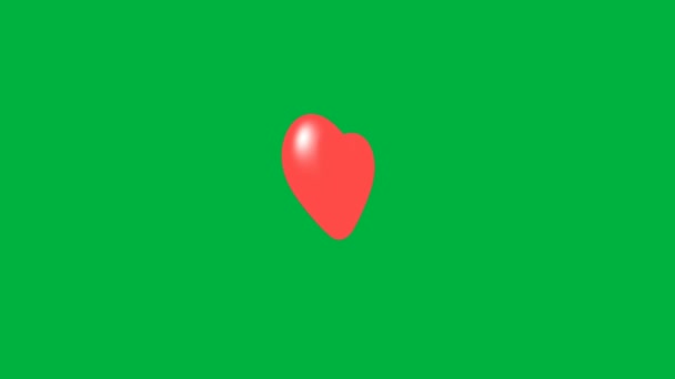 Animação Texto Feliz Dia Dos Namorados Com Animação Forma Coração — Vídeo de Stock