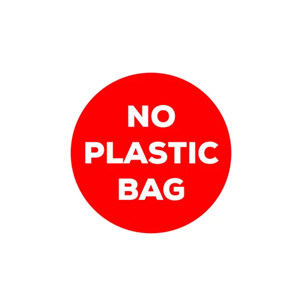 Ferma la campagna di plastica. Nessuna campagna di plastica Vettore — Vettoriale Stock
