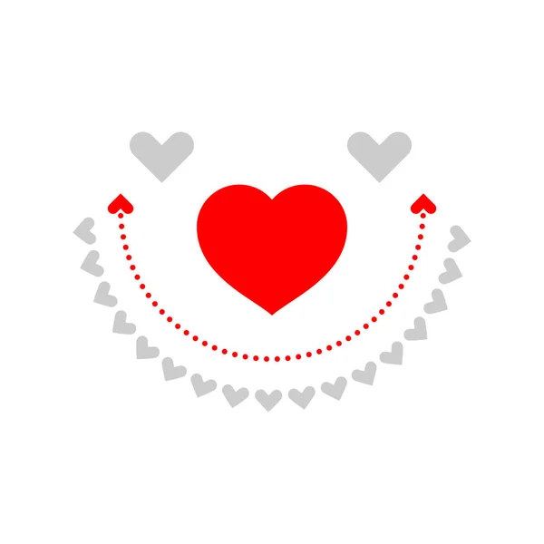 Diseño para celebrar el evento anual del día de San Valentín . — Vector de stock