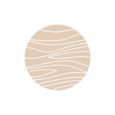 Daire şeklinde ahşap doku,