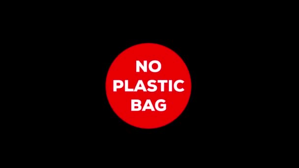 Stop Using Plastic Stop Plastic Trash Animation Video Size — Stock Video