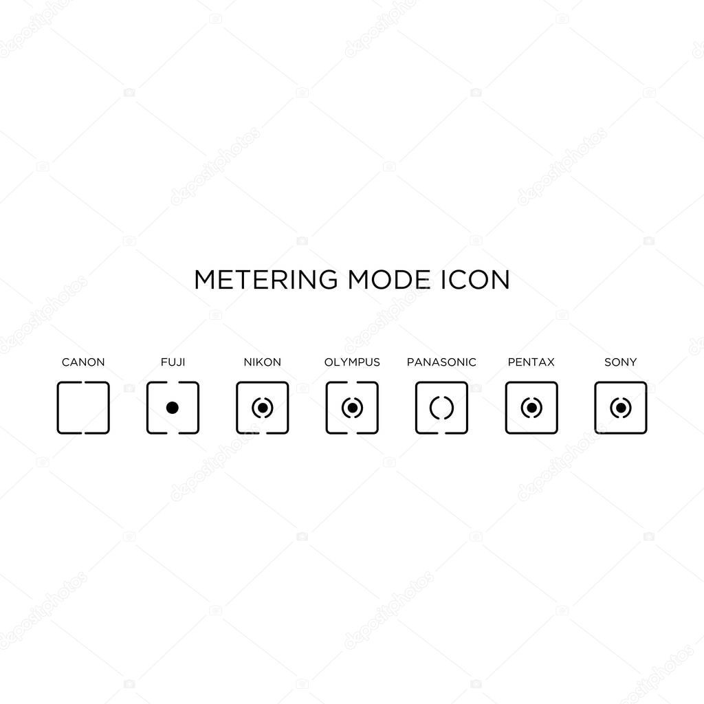 Metering mode icon from different camera