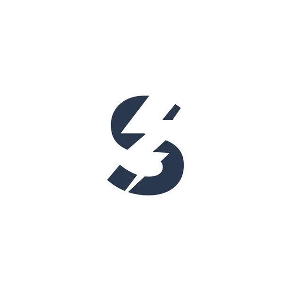 Дизайн с начальной буквой и иконой Thunder Flash Light — стоковый вектор