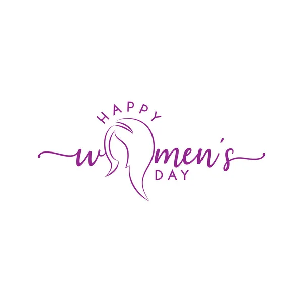 Greeting Design Celebrating International Woman Day March 8Th Vector Illustration — Stock Vector