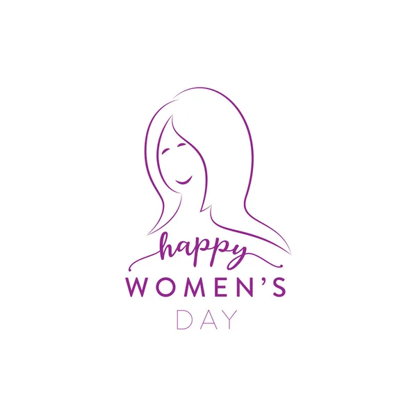 Greeting Design Celebrating International Woman Day March 8Th Vector Illustration — Stock Vector