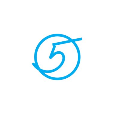 5 Numaralı Logo Tasarımı