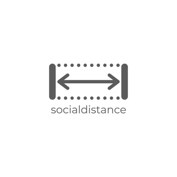 Distanciamento Social Manter Distância Sociedade Pública Pessoas Para Proteger Covid — Vetor de Stock