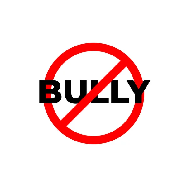Stop Bullying Sign Για Αφίσα Infographic Design Vector Illustration — Διανυσματικό Αρχείο