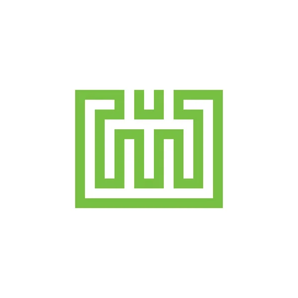 Ilustracja Zamku Pałacu Lub Świątyni Projektu Logo Ilustracji Wektor — Wektor stockowy