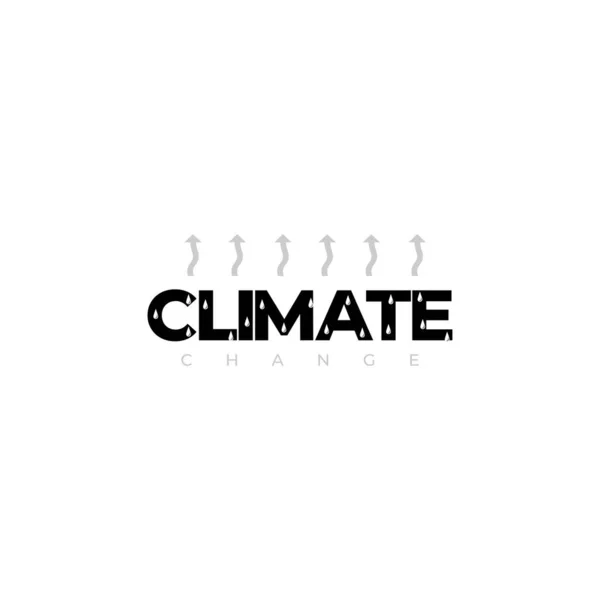Design För Att Fira Happy Earth Day Med Klimatförändringskoncept Vektorillustration — Stock vektor