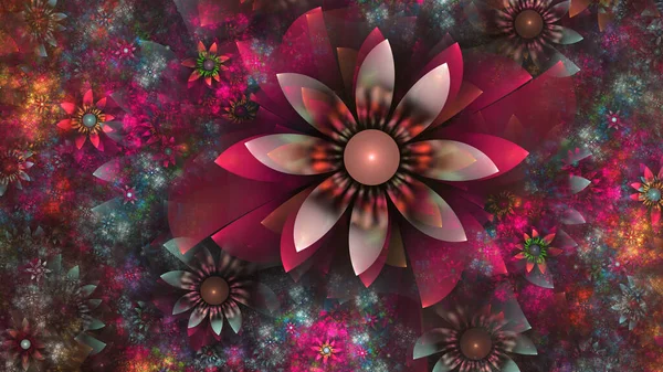 Abstrakte Rosa Blume Hintergrund — Stockfoto