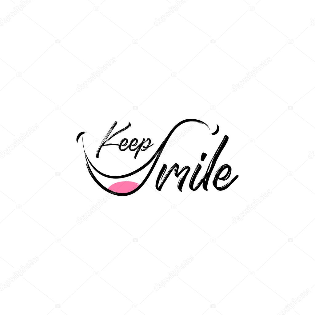 keep smile logo design template vector motivation design premium vector in adobe illustrator ai ai format encapsulated postscript eps eps format wdrfree