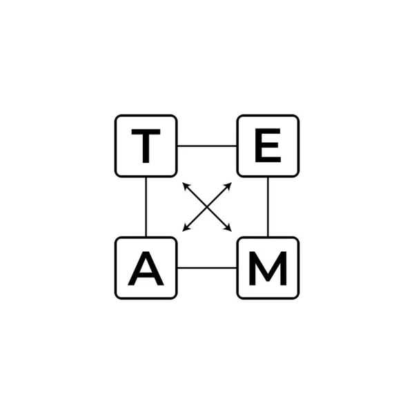 Teamwork Concept Banner Kan Gebruikt Worden Voor Webbanner Infographics Heldenbeelden — Stockvector