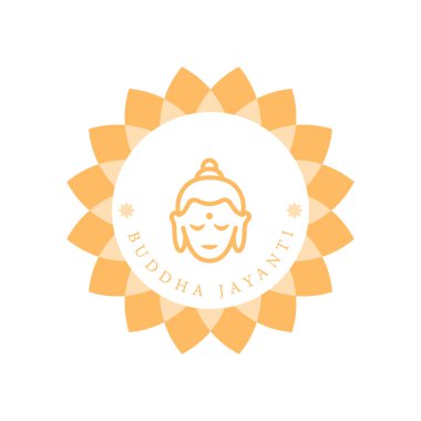 Mutlu Vesak Günleri ya da Buda Jayanti ya da Buda 'nın doğum günü hakkında bir karşılama tasarımı. Vesak geleneksel olarak Budistler ve bazı Hindular tarafından Güney ve Güneydoğu Asya 'da gözlenen bir bayramdır.