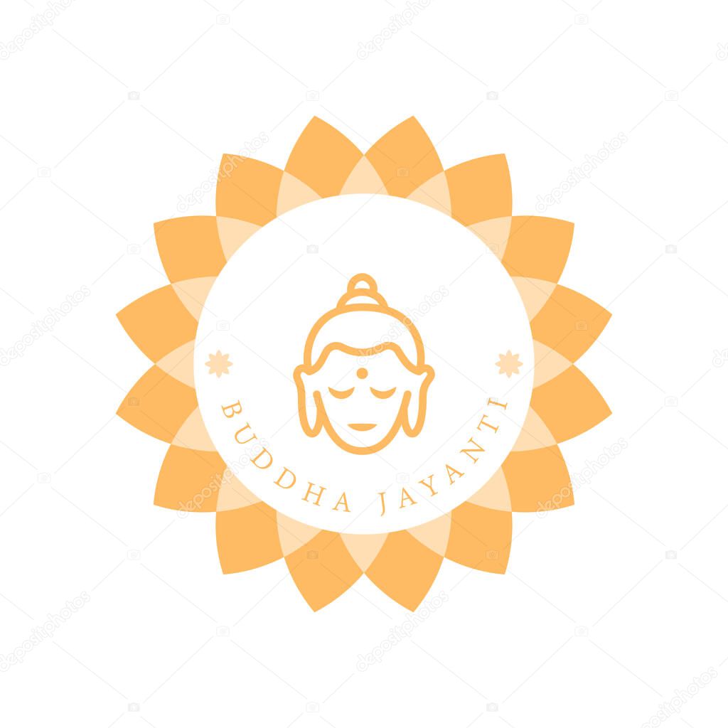 A Greeting Design About Happy Vesak Day or Buddha Jayanti or Birthday of the Buddha. Vesak is a holiday traditionally observed by Buddhists and some Hindus in South and Southeast Asia
