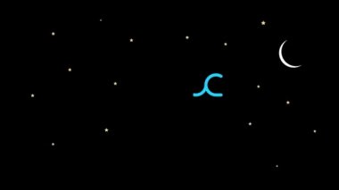 Arapça İslam el yazısının Kurban Bayramı mübarek dili İngilizce 'de 