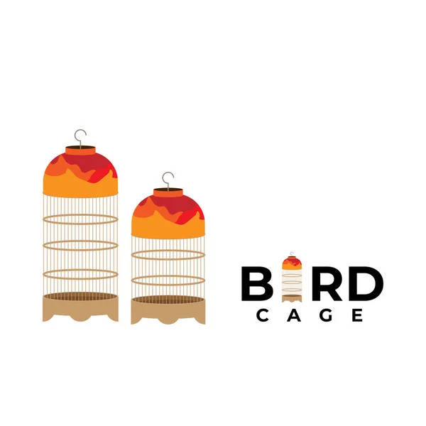Diseño Logotipo Con Icono Jaula Pájaro Para Tienda Mascotas Cualquier — Vector de stock